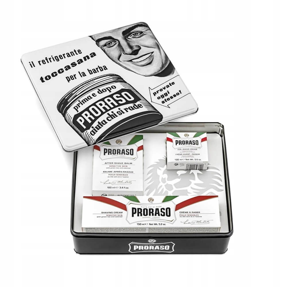 Sada na holení Proraso Bílá řada Toccasana