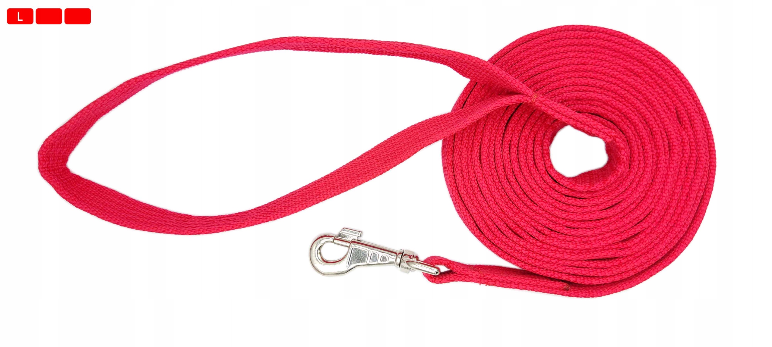 EXTRA MOCNA LONŻA DO PRACY Z KONIEM 15 M CZARNO-CZERWONY DEER PET 24H Rodzaj lonża