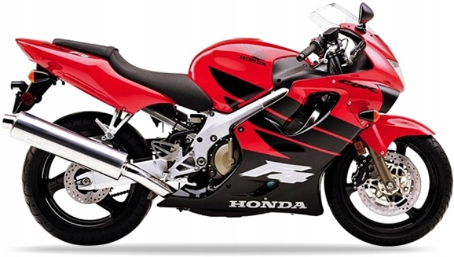 Nálepky Juula Pre Honda Cbr 600 F4 1998-2000 Červená R258 Čierna
