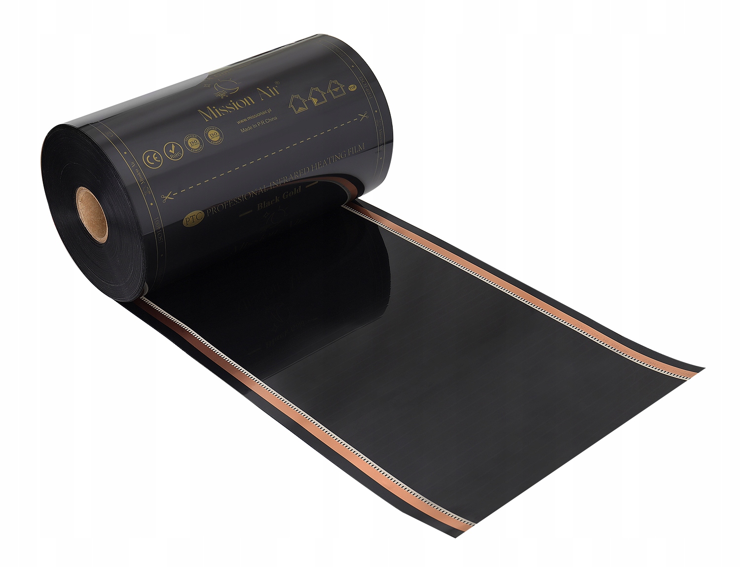 ZESTAW Mission Air Folia Mata Grzewcza PODCZERWIEŃ 50cm I 2,5m² 160W/m² PTC Marka Mission Air