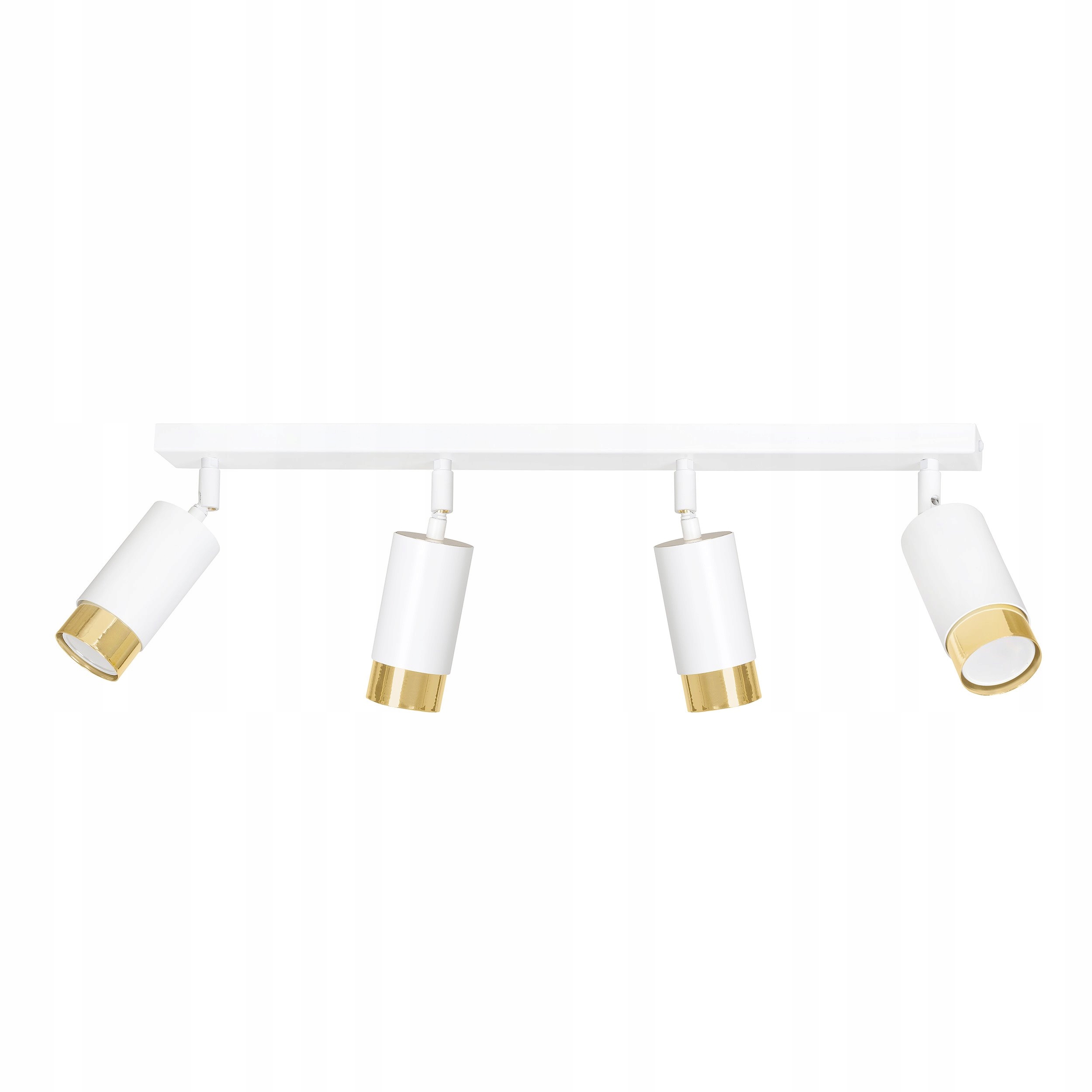 Spot reflektor stropné svietidlo Hiro 4 biely zlatý glamour do obývacej izby a spálne