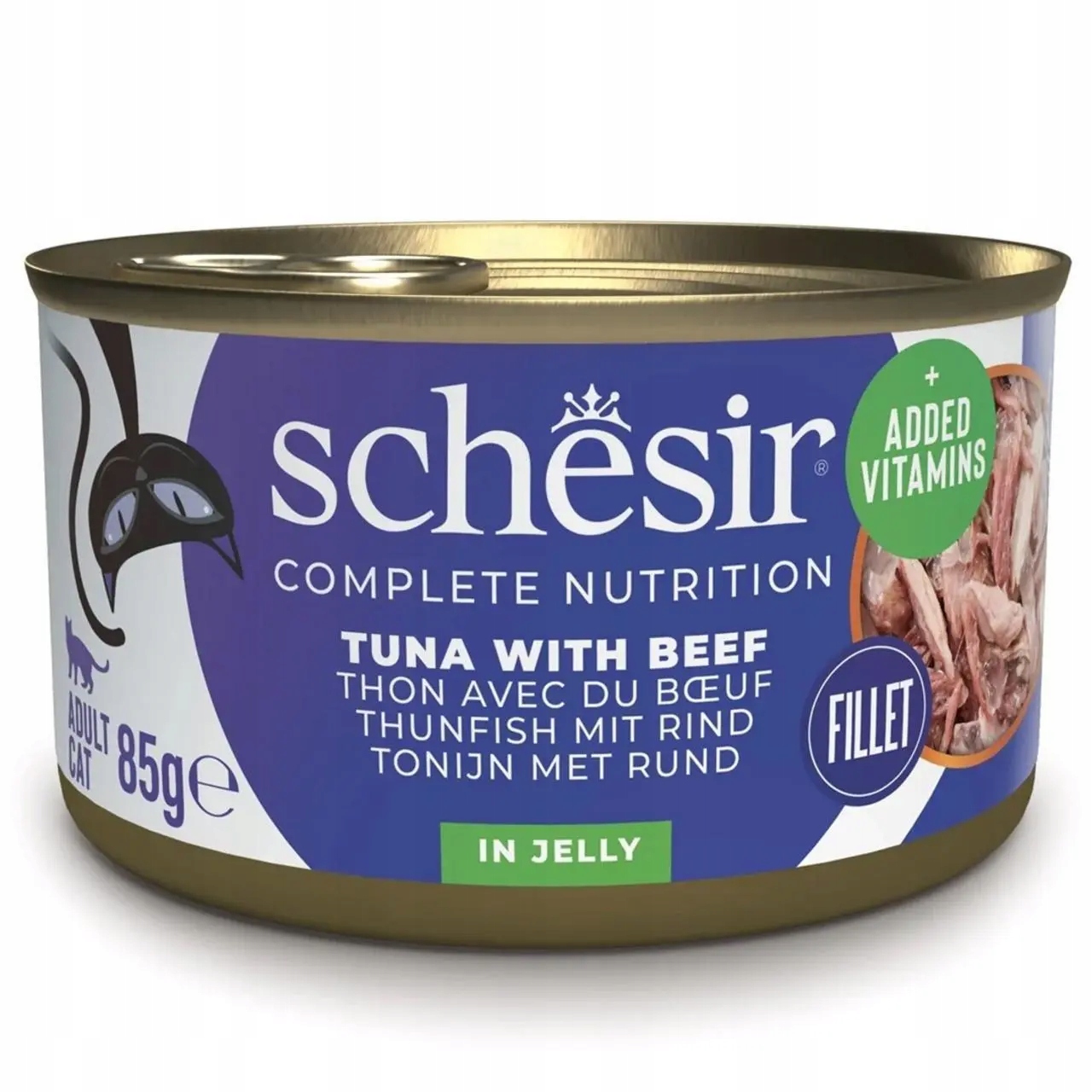 Schesir Adult FIletky z hovězího masa s tuňákem 85 g