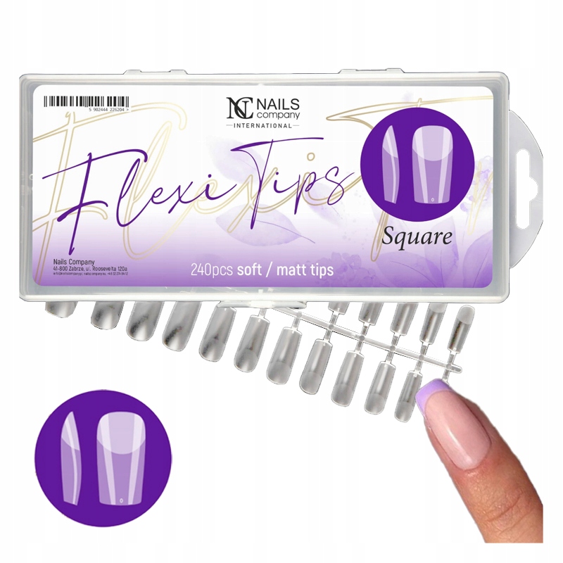 

Nails Company Tipsy do paznokci Kwadratowe 240 szt