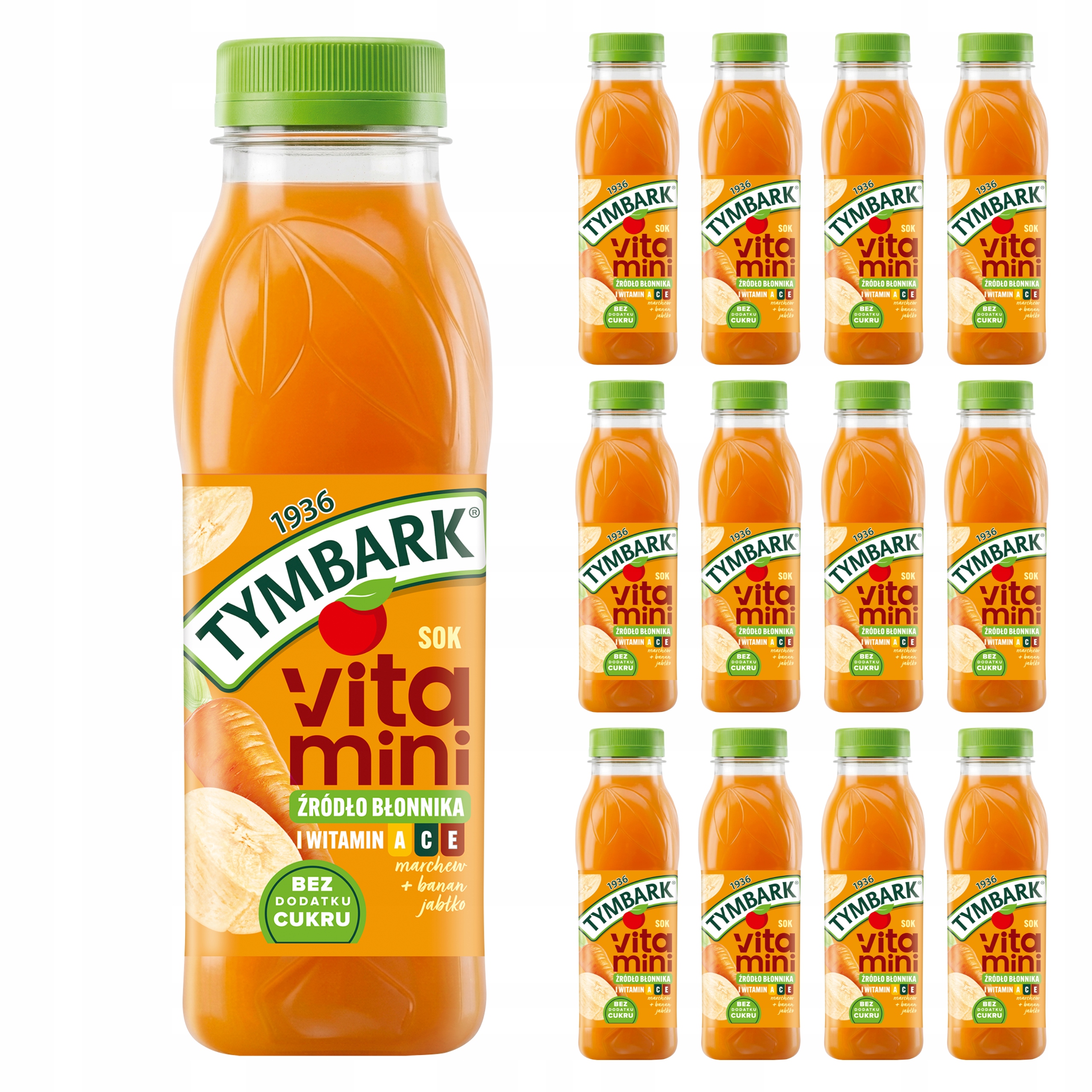 Tymbark Vitamini Sok banan marchew jabłko 12x300ml