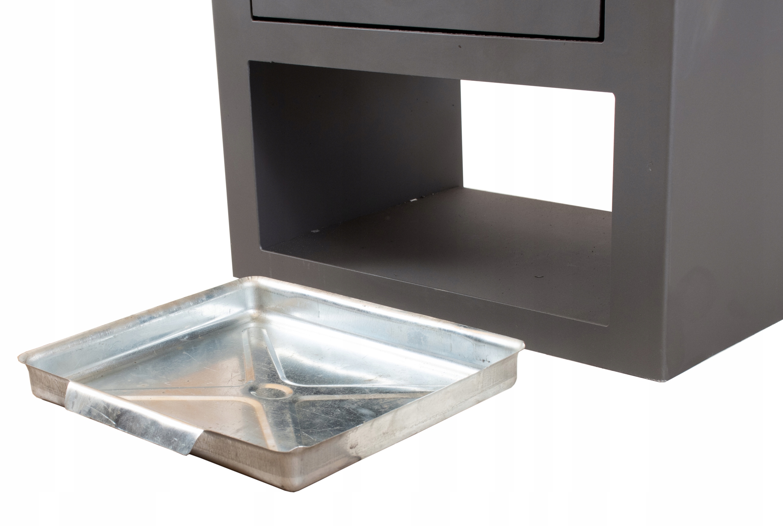 PIEC STALOWY PIECYK KOZA KOMINEK FATRA +ZESTAW RUR FI150 ATEST EKOPROJEKT Szerokość 48 cm