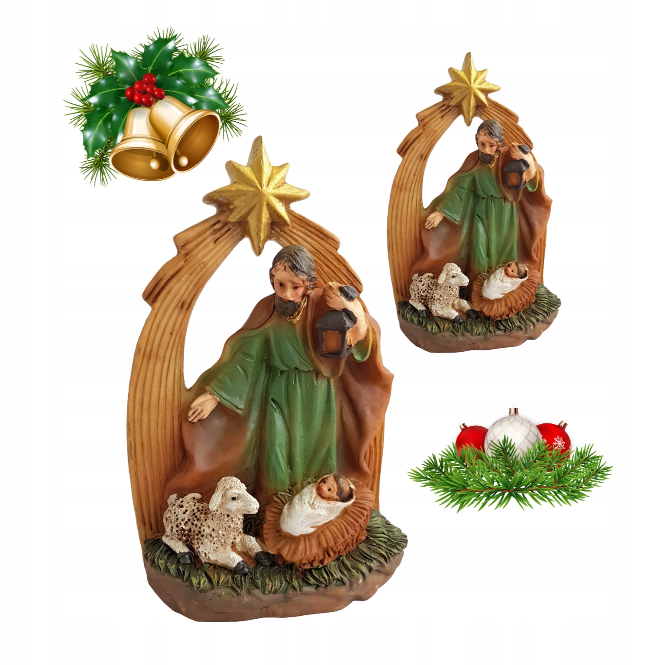 Bożonarodzeniowa Szopka Jezusek, Józef Stajenka Dekoracja Prezent