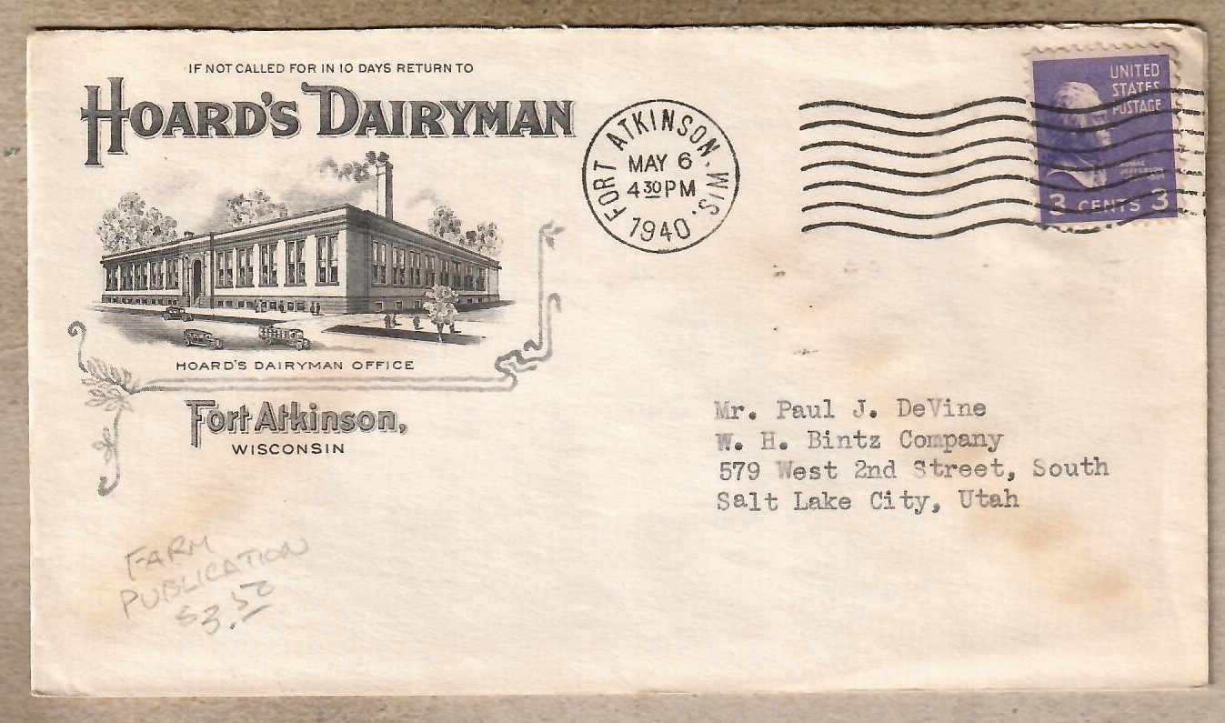 USA, 1940 r. koperta