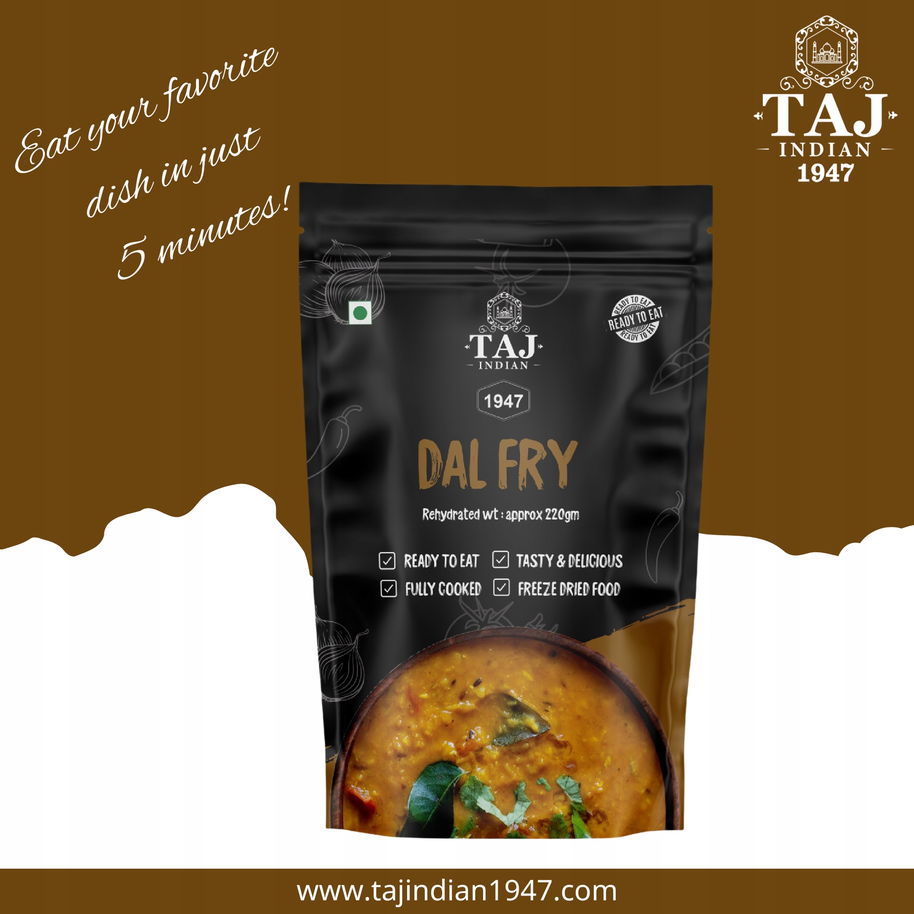 TAJ INDIAN 1947 DAL FRY 200G