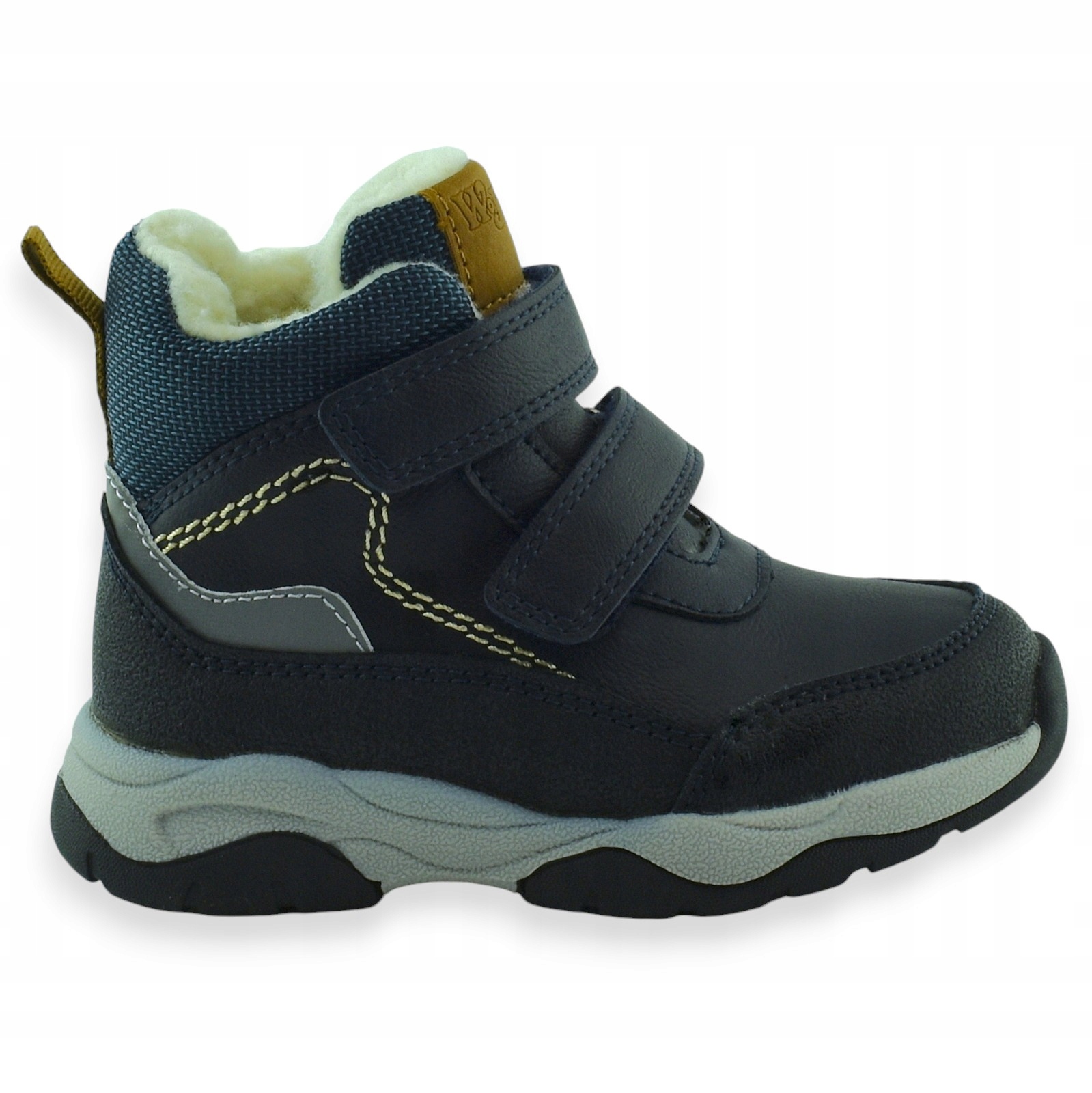 Zimowe buty chłopięce sportowy styl zapięcie boczny zamek rzep Wojtyłko 30 Rozmiar 30