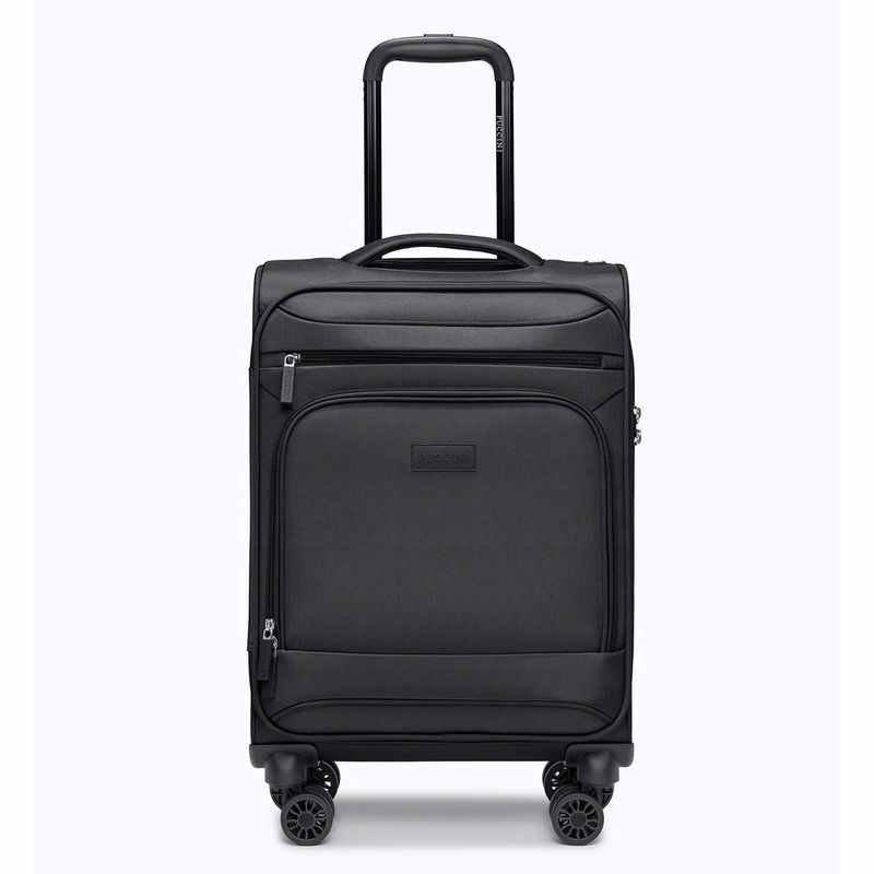 Walizka Kabinowa Puccini Kos Miękka EM50255C-1 Czarna