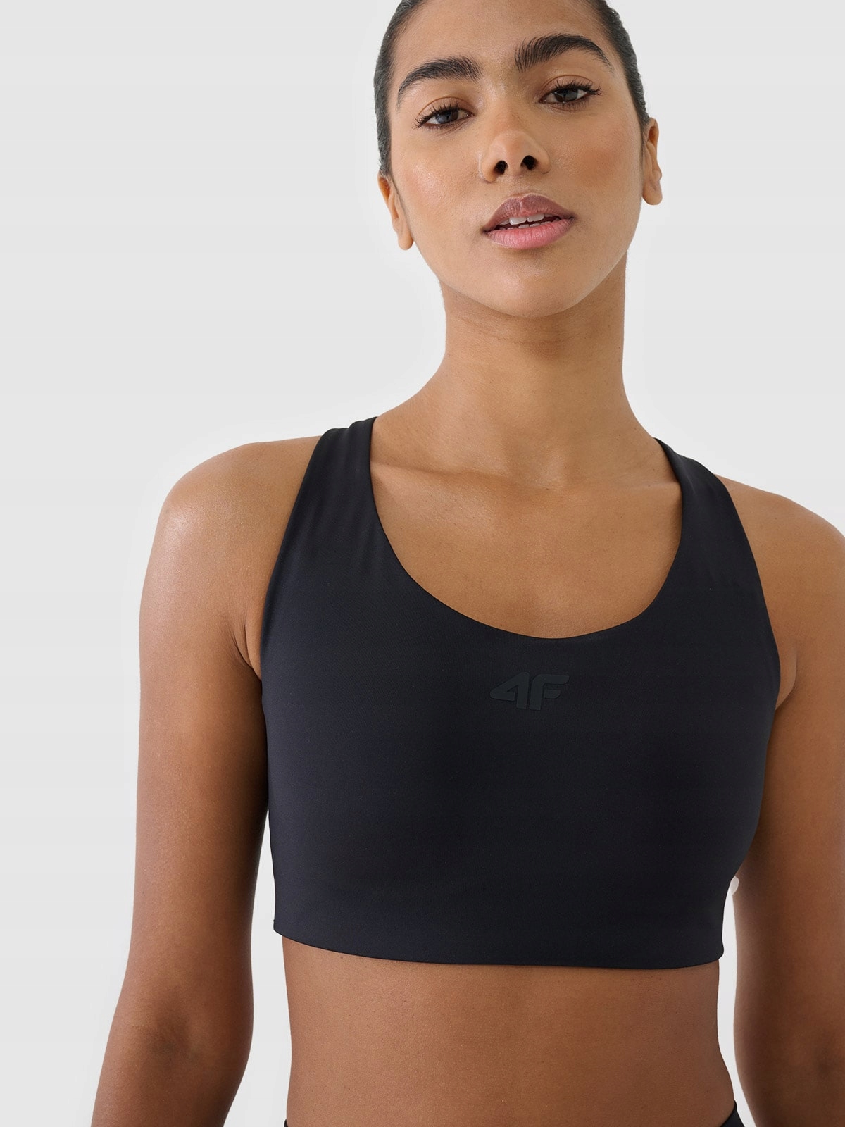 Biustonosz Damski Sportowy 4F Treningowy Szybkoschnący USBAF164 SS25 M