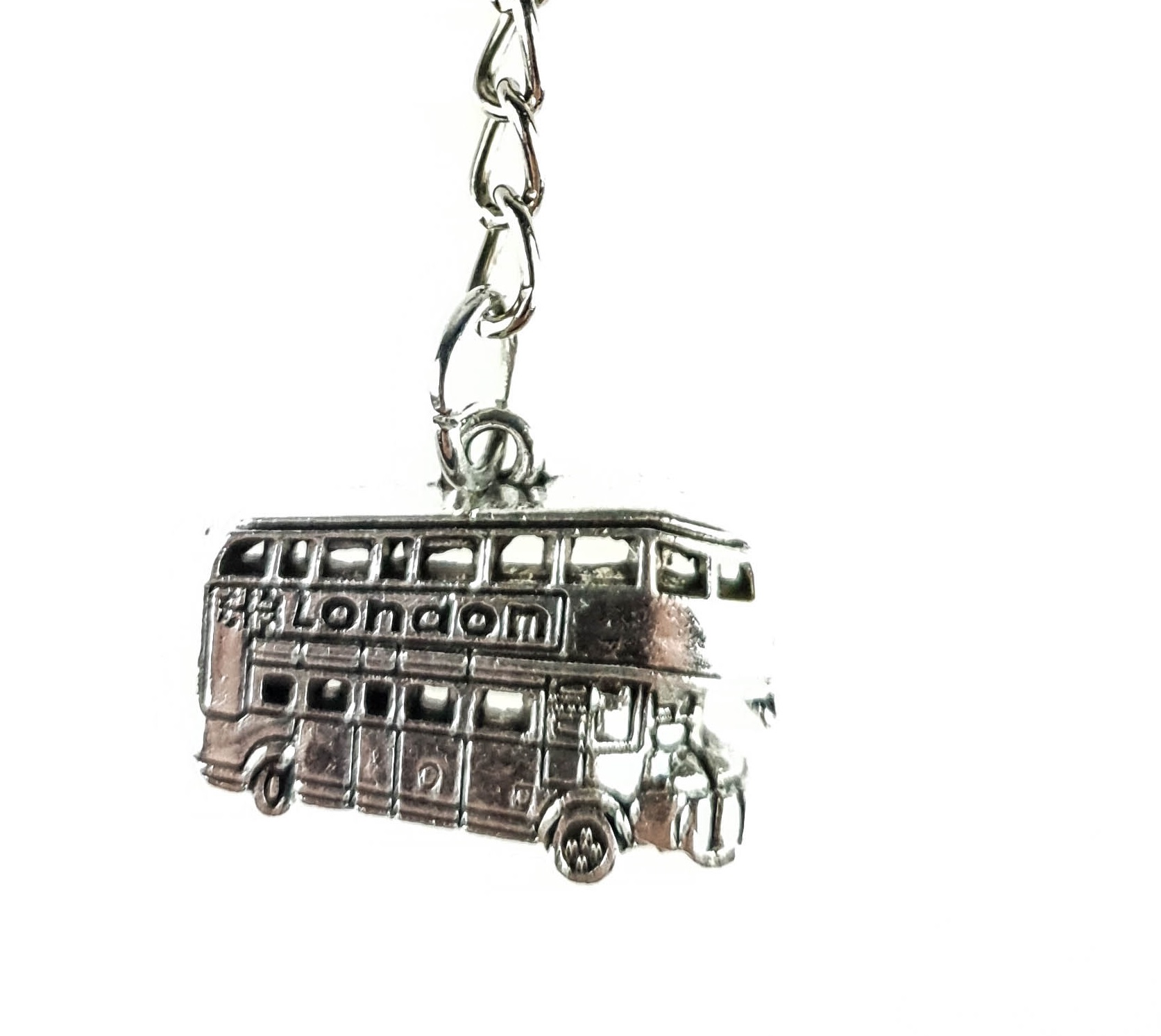 

Piękny Brelok Metalowy Autobus Londyn Posrebrzany