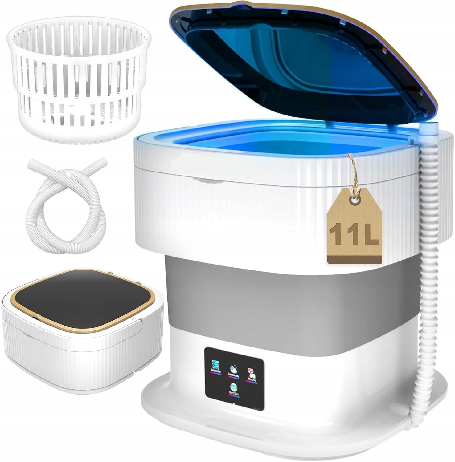 Przenośna Mini Pralka 11L Składana Podróżna Automatyczna Turystyczna Pralka