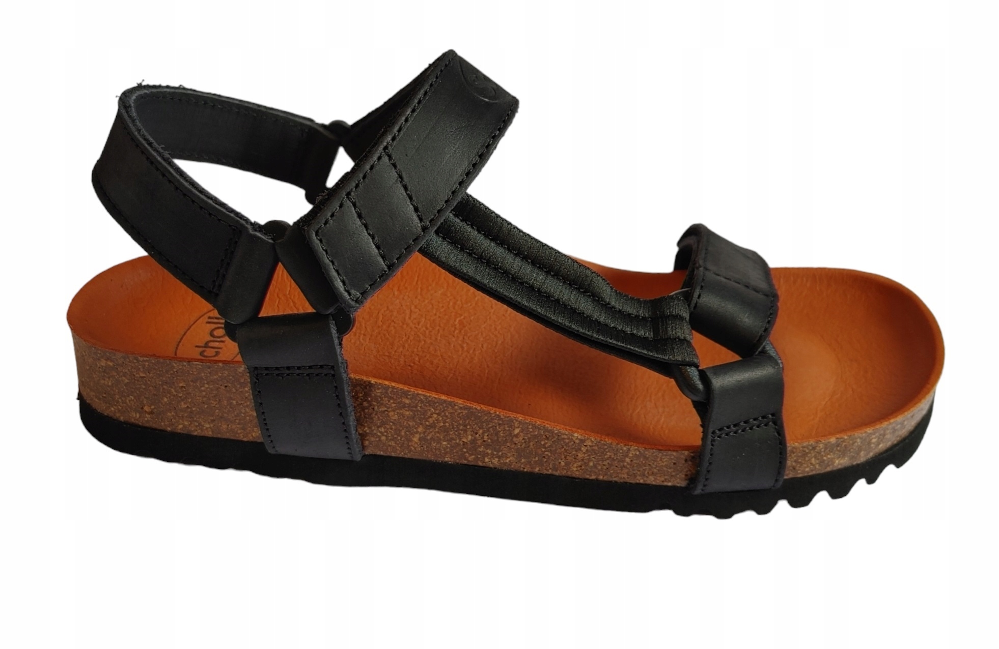 Scholl sandály Heaven plochý podpatek Černá velikost 37