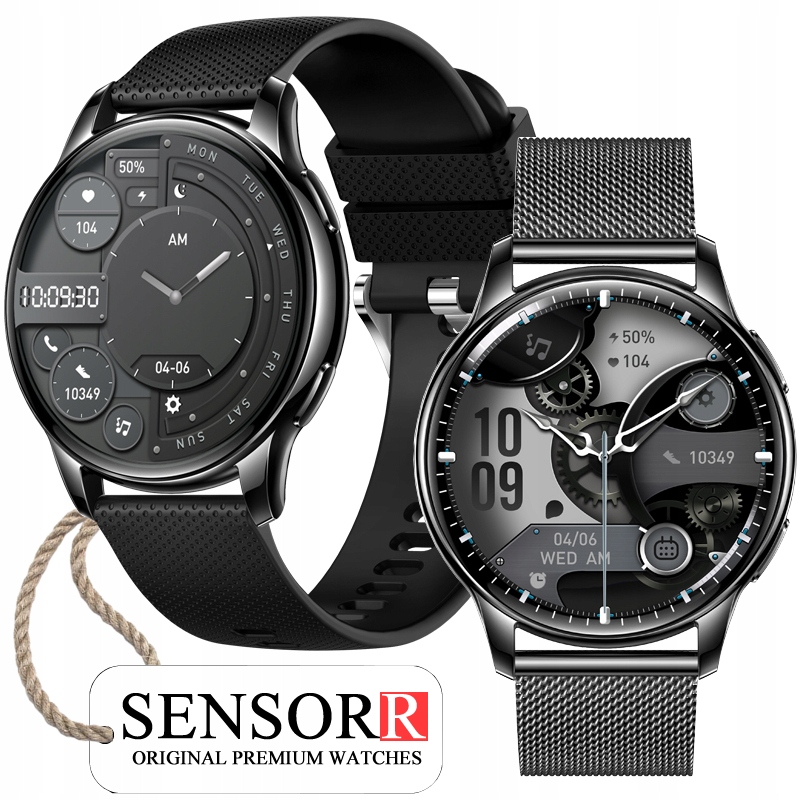 Černé Hodinky Chytré Hodinky Dámské Hovory Tlak Měření Tepu Spánek Kroky Pl