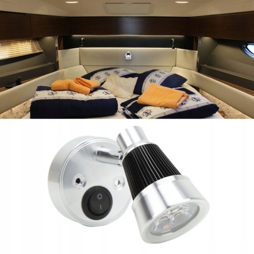 LAMPKA KINKIET LAMPA LED 12V Z WŁĄCZNIKIEM Marka Inna