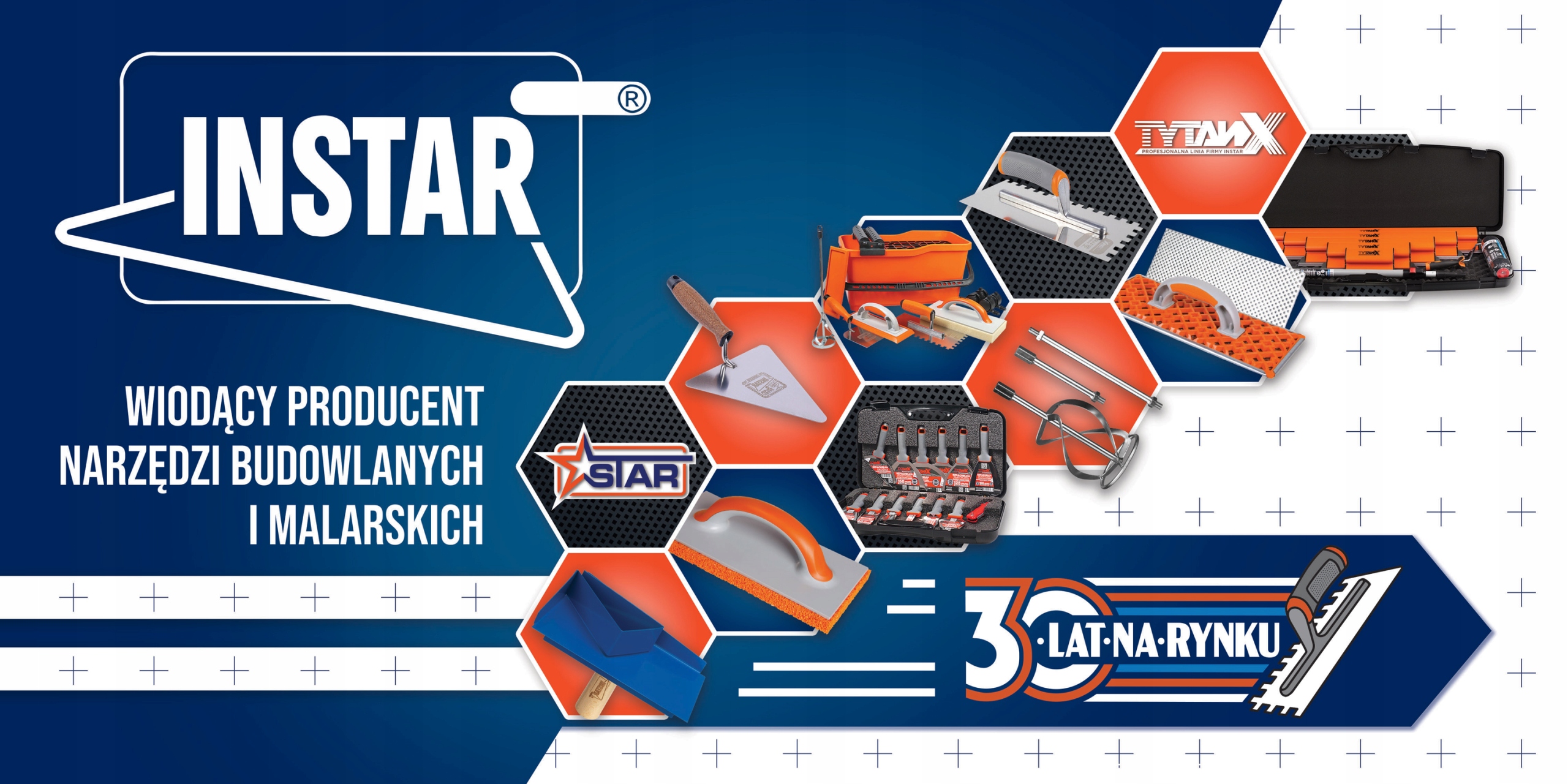 Paca nierdzewna 480 mm gładka uchwyt RD1 Marka Instar