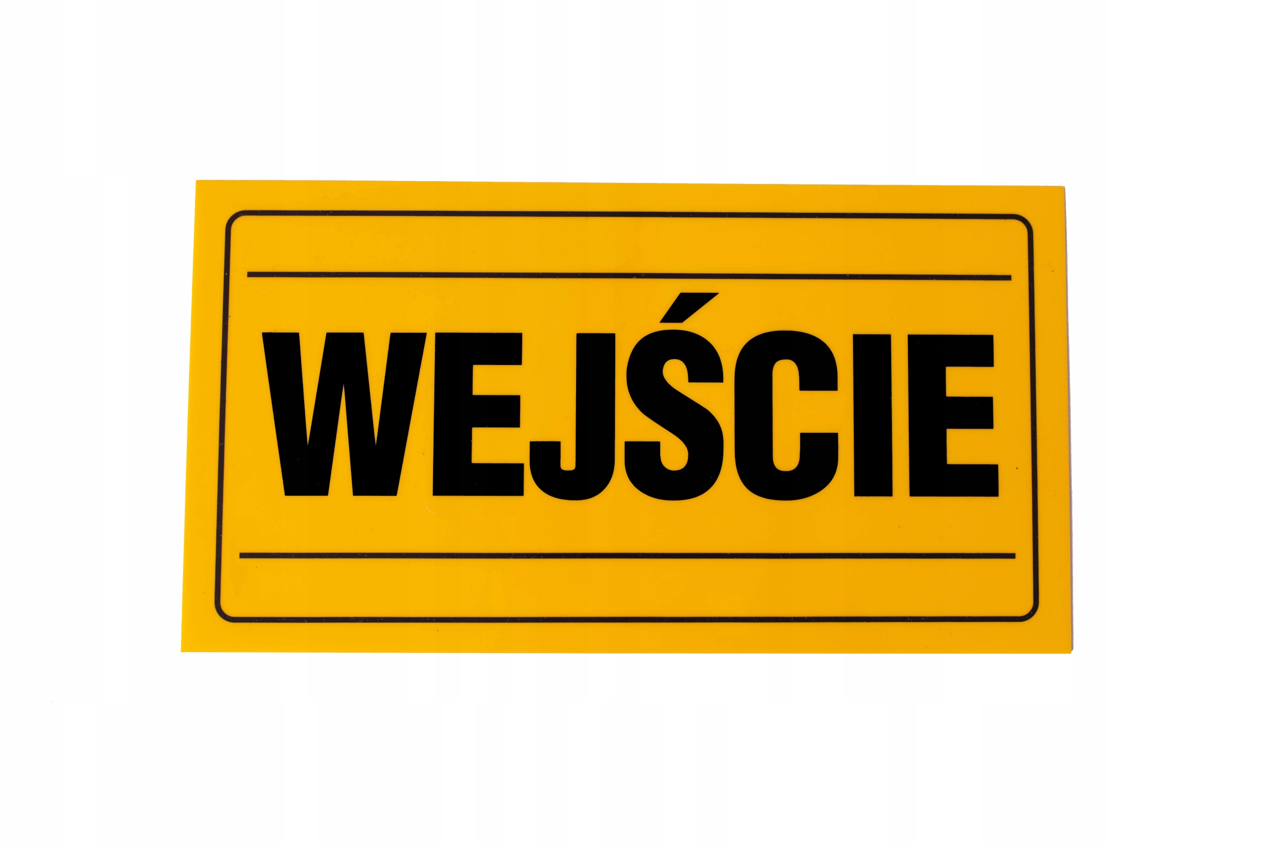 

Tabliczka informacyjna ostrzegawcza 12x22 Wejście