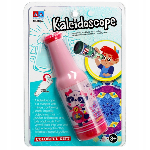 KALEJDOSKOP BUTELKA 15 CM WESOŁE ZWIERZĄTKA 3+