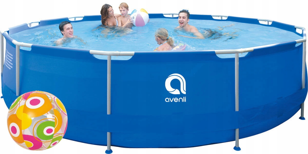 Basen ogrodowy na stelażu Avenli duży zestaw 450cm