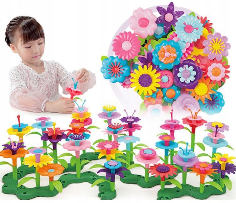 KLOCKI DO BUDOWANIA KWIATÓW OGRÓD BUKIET 2w1