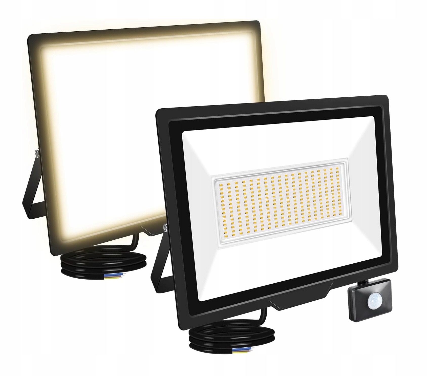 Vonkajší Záhradný Reflektor so snímačom pohybu, sada 2 kusov 20000 lm