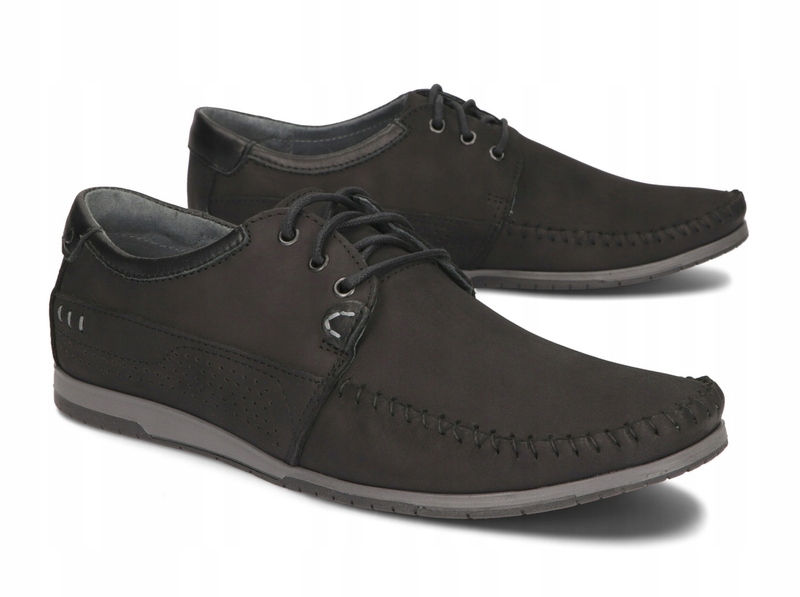 

Buty Męskie Obuwie Casual Skóra 875 Czarny 47