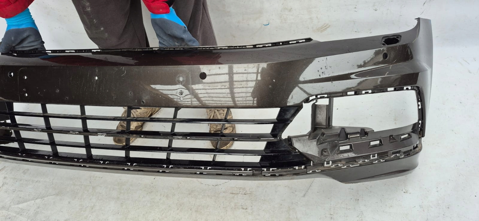 VW PASSAT B8 R-LINE 15- bumper front front SPR PDC 3G0807221D