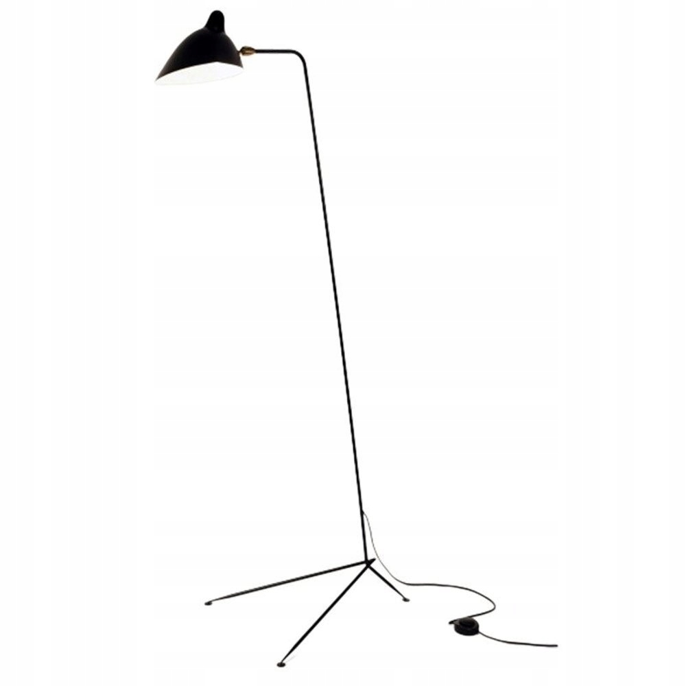 Podlahová Lampa CRANE-F1 čierna 160 cm moderná