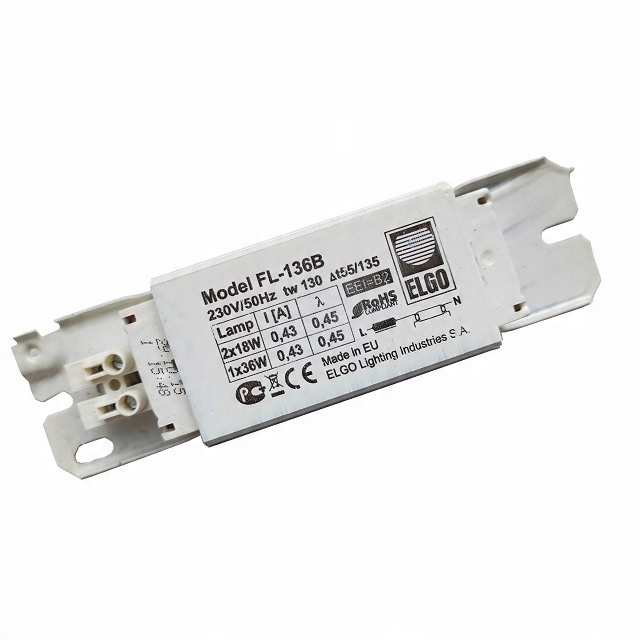 

Statecznik indukcyjny FL-136B Elgo 1x36W/2x18W T8