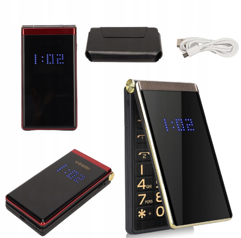 2,8-palcový veľký displej telefónu Senior Flip