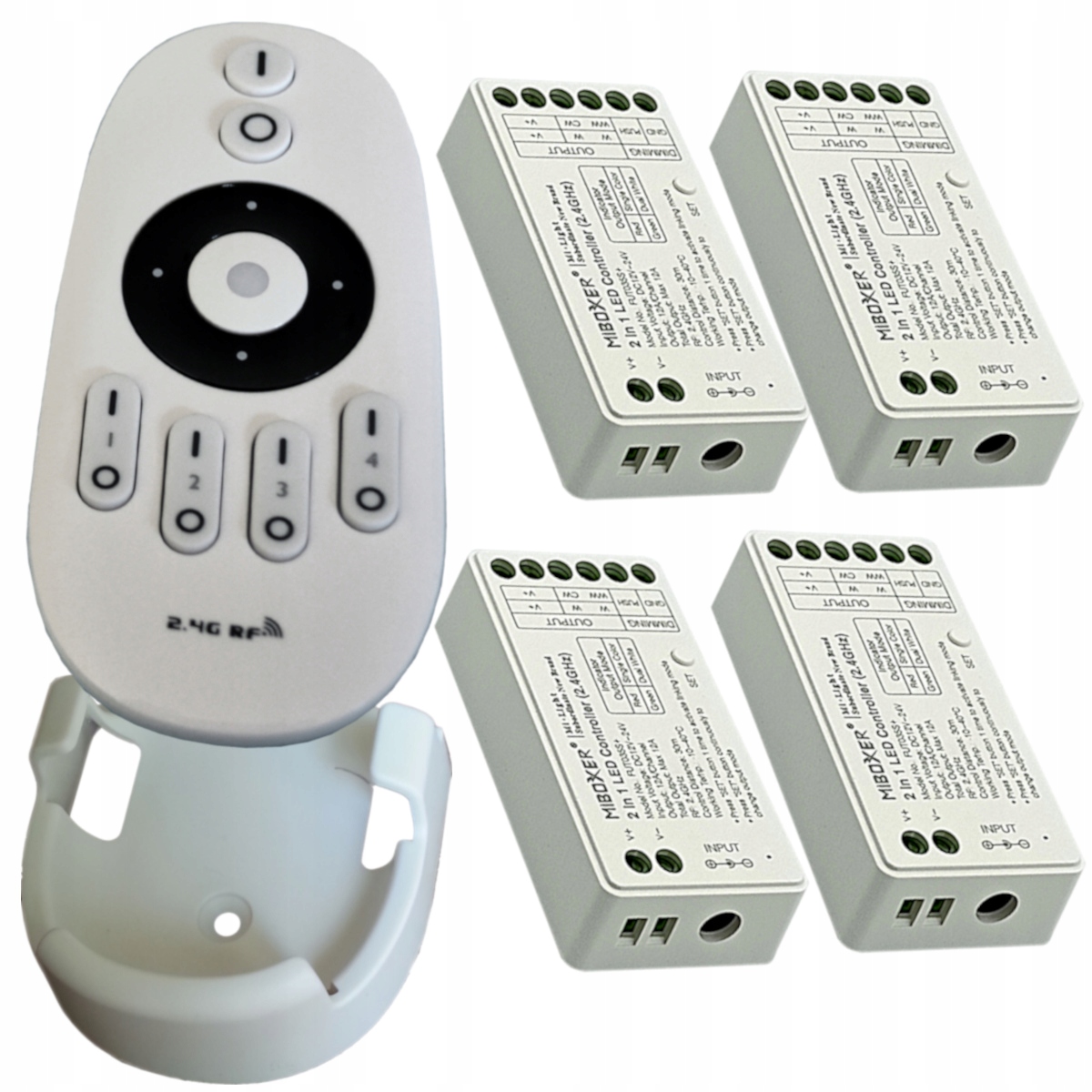 4 STEROWNIKI SLIM + PILOT MILIGHT DO LED MONO LUB CCT