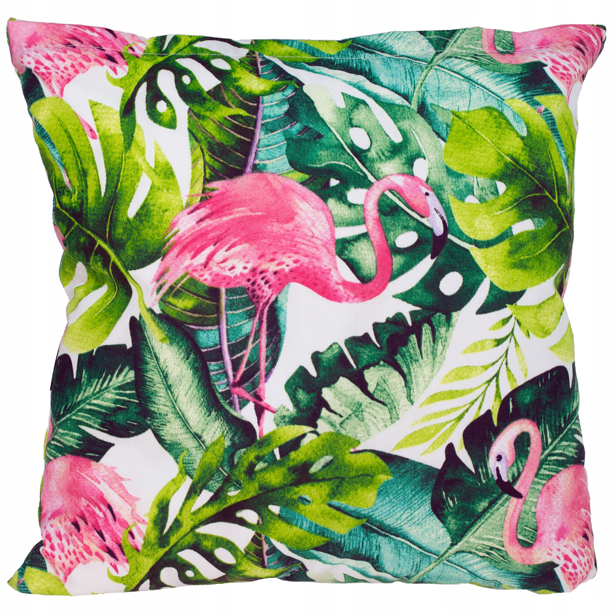 Poszewka na poduszkę 50x70 Flamingi liście