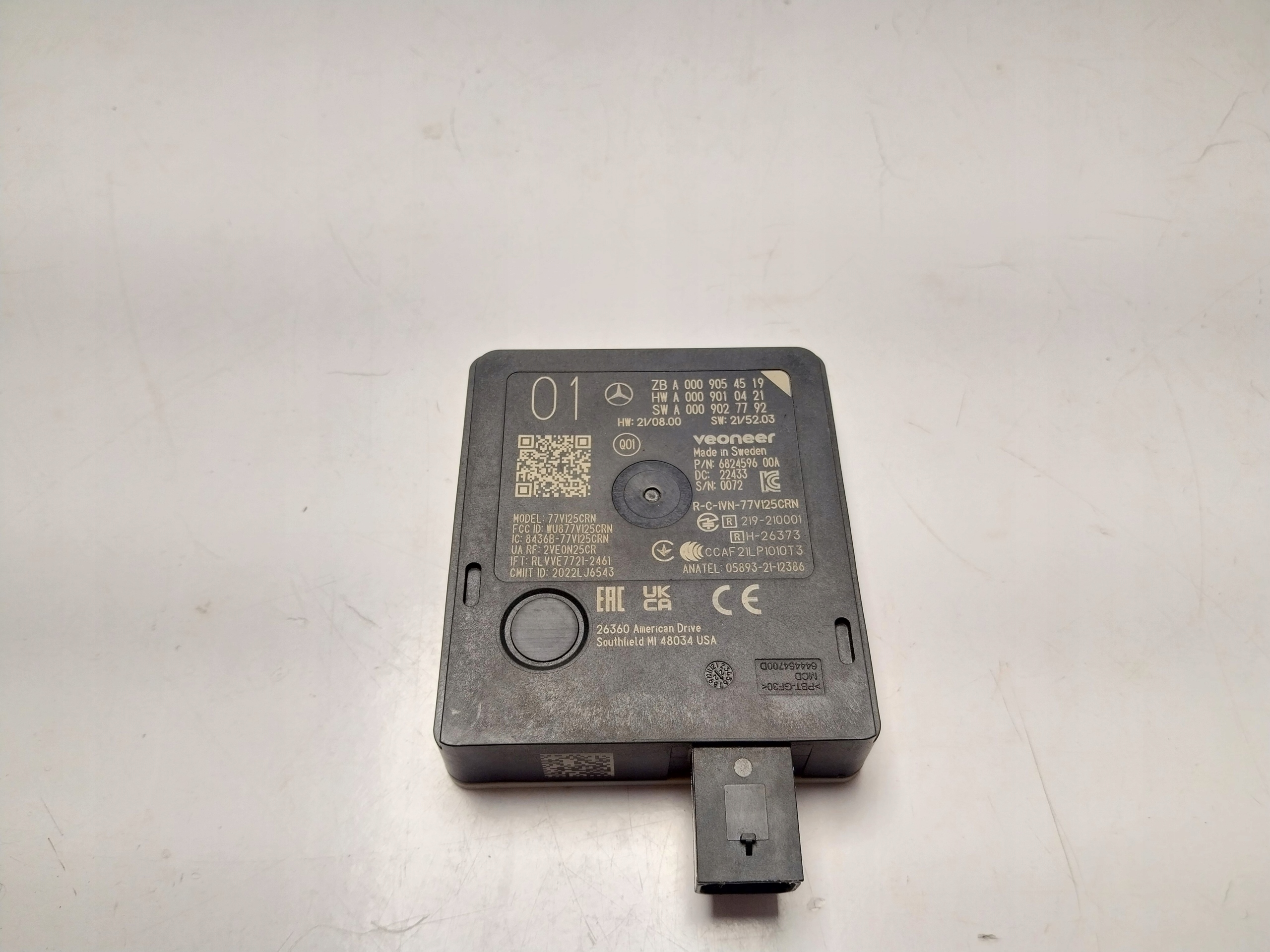 MERCEDES RADAR CZUJNIK SENSOR DISTRONIC A0009054907