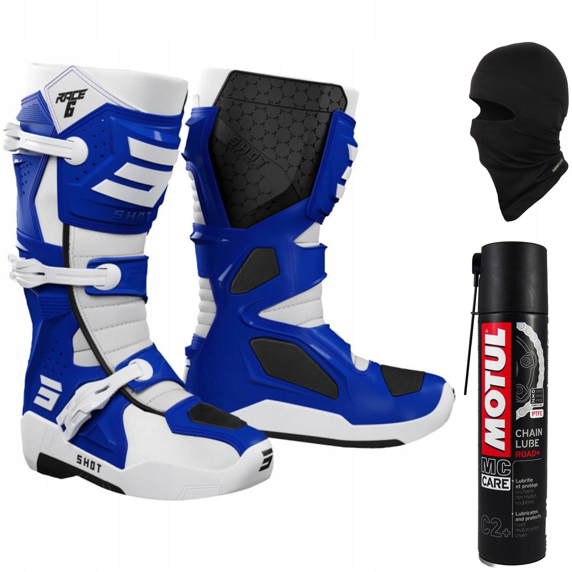 SHOT Buty motocyklowe RACING Race 6 Blue 42 cross