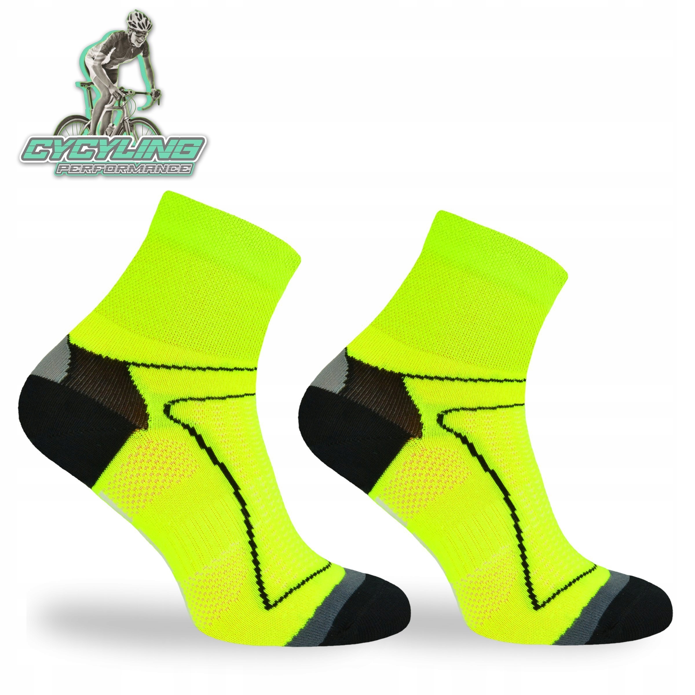 Skarpety rowerowe BIK1 DryTex – żółte Model SKARPETY ROWEROWE