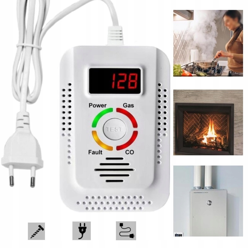 Detektor 2v1, detektor plynu Lpg (propan-butan) a oxidu uhelnatého (co) – napájení 9V a 220V