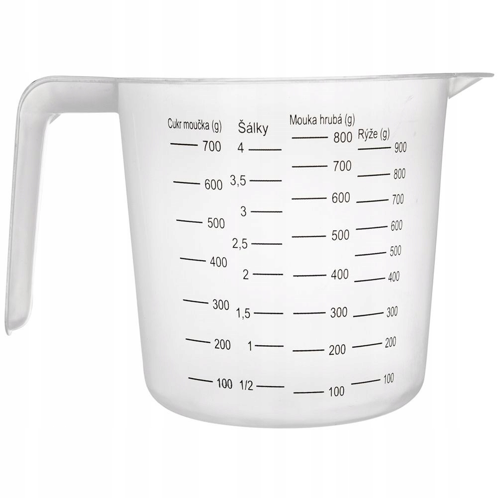 Miarka KUCHENNA kubek z miarką do odmierzania produktów spożywczych 1L Marka Orion
