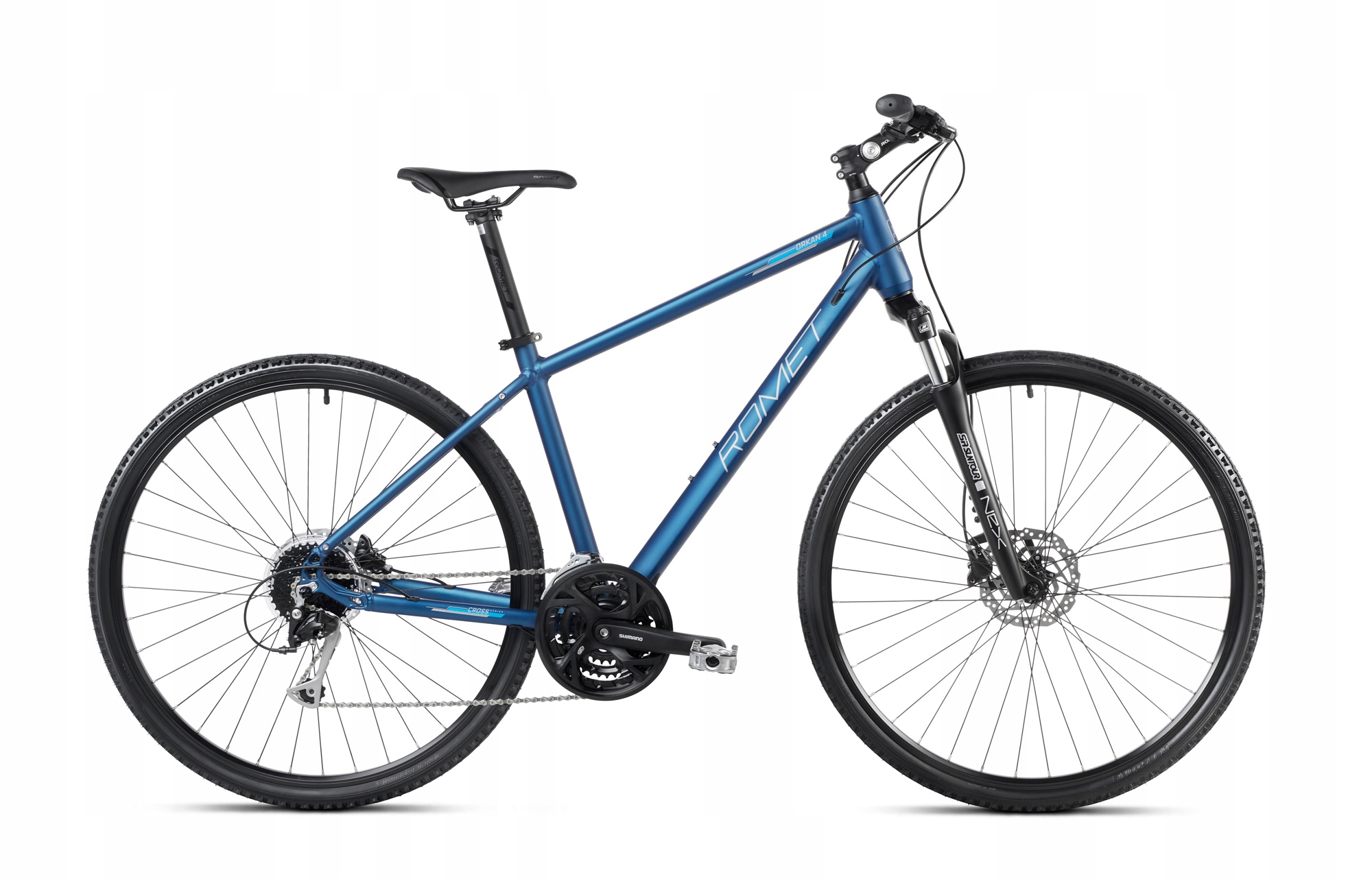 Rower crossowy męski Romet Orkan 4M 28 M(18") ciemnoniebiesko-niebieski