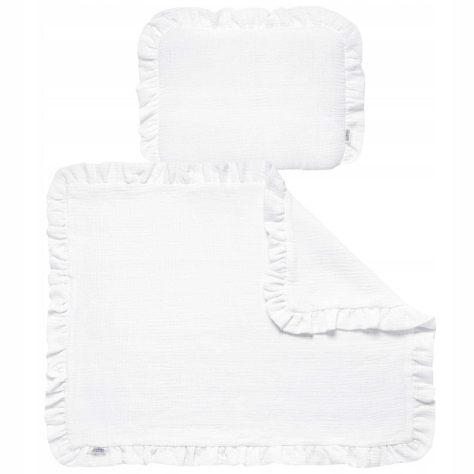 ZESTAW DO WÓZKA MUŚLINA KOCYK I PODUSZKA BAWEŁNA Marka Jukki