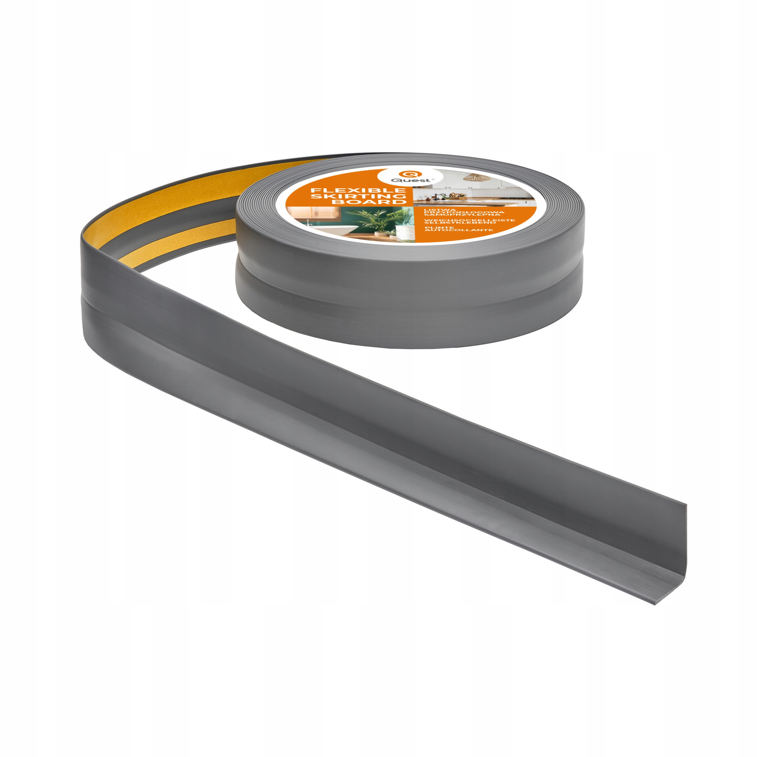 Podlahová lišta samolepicí Pvc 32/23 Grafit 15 m