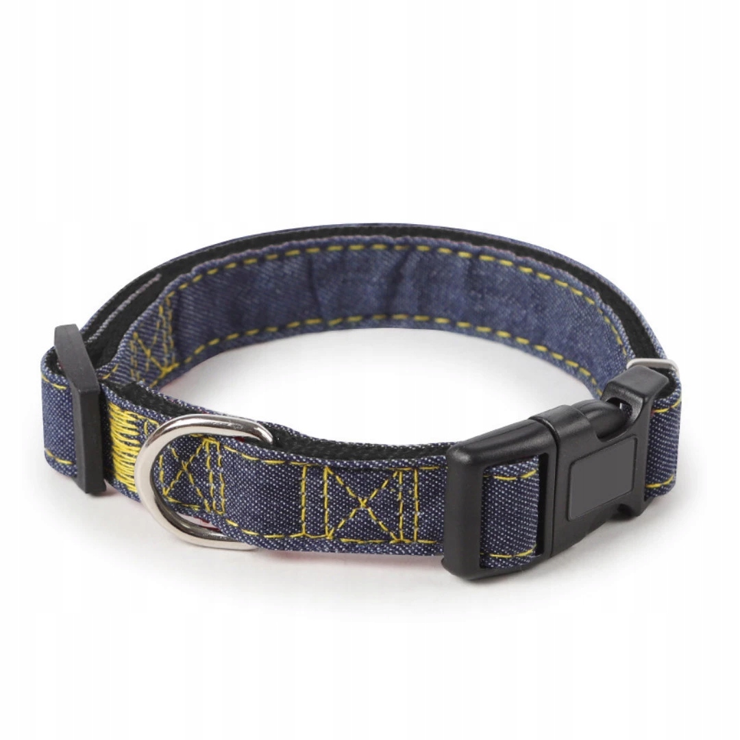 

Petstory Obroża dla Średniego Psa Jeansowa r.XL