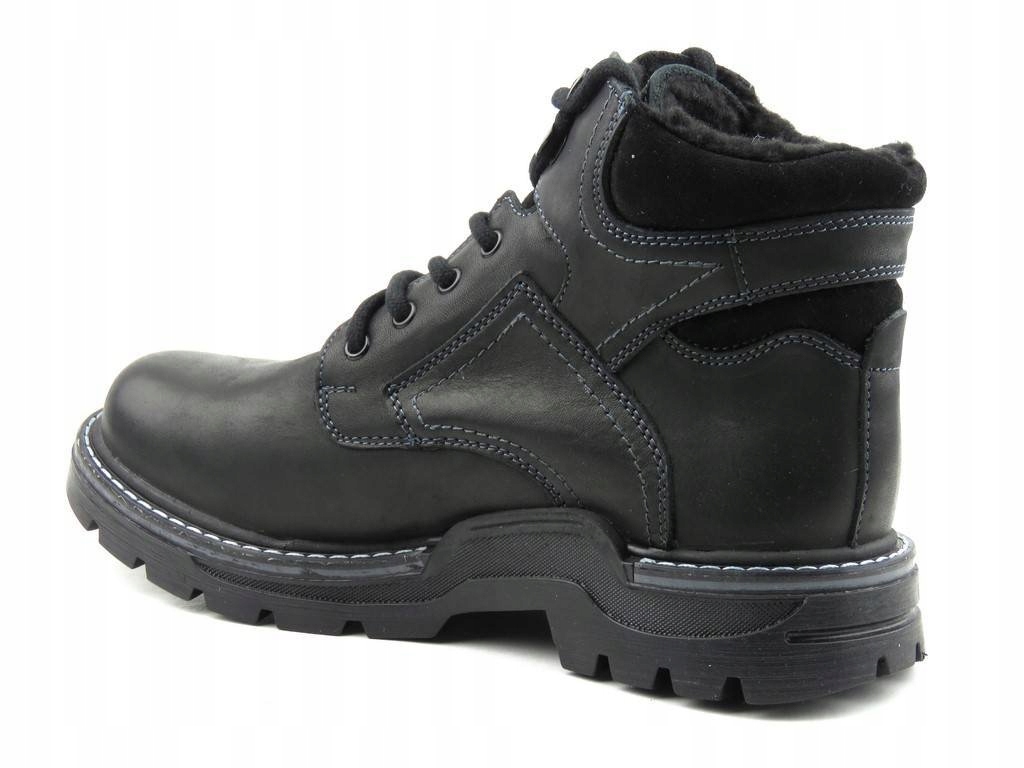 Buty męskie zima Helios ciepłe trapery czarne r.42 Kod producenta 816
