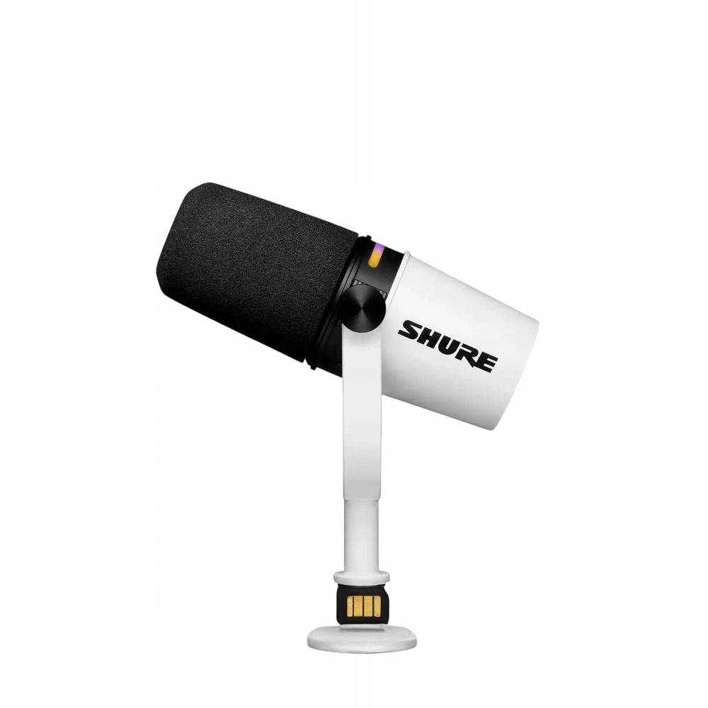 Mikrofon Shure MV7+ pro podcasty, bílý
