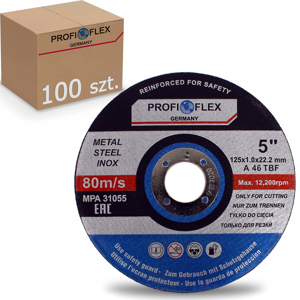 

Tarcza Do Cięcia Metalu Stali Inox 125x1 Profiflex