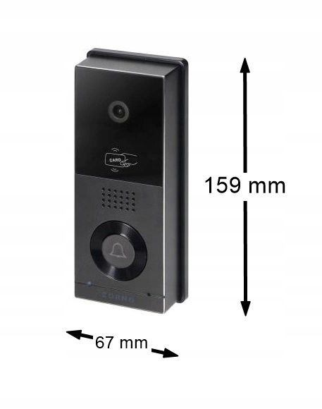 Videovrátnik Orno 8" dotykový displej Wi-Fi Full Hd Rfid drôtový