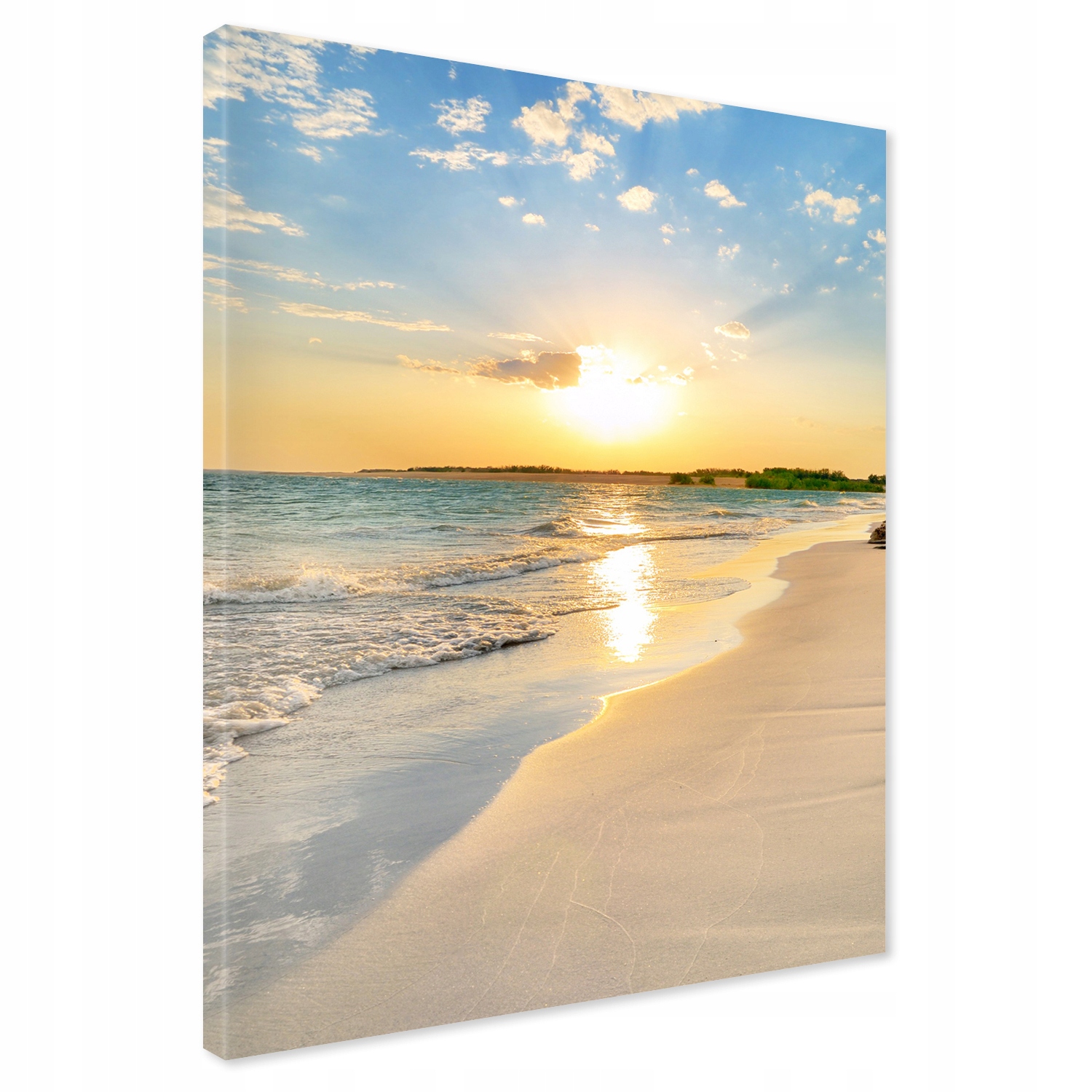

Obraz na płótnie plaża zachód słońca 50x70