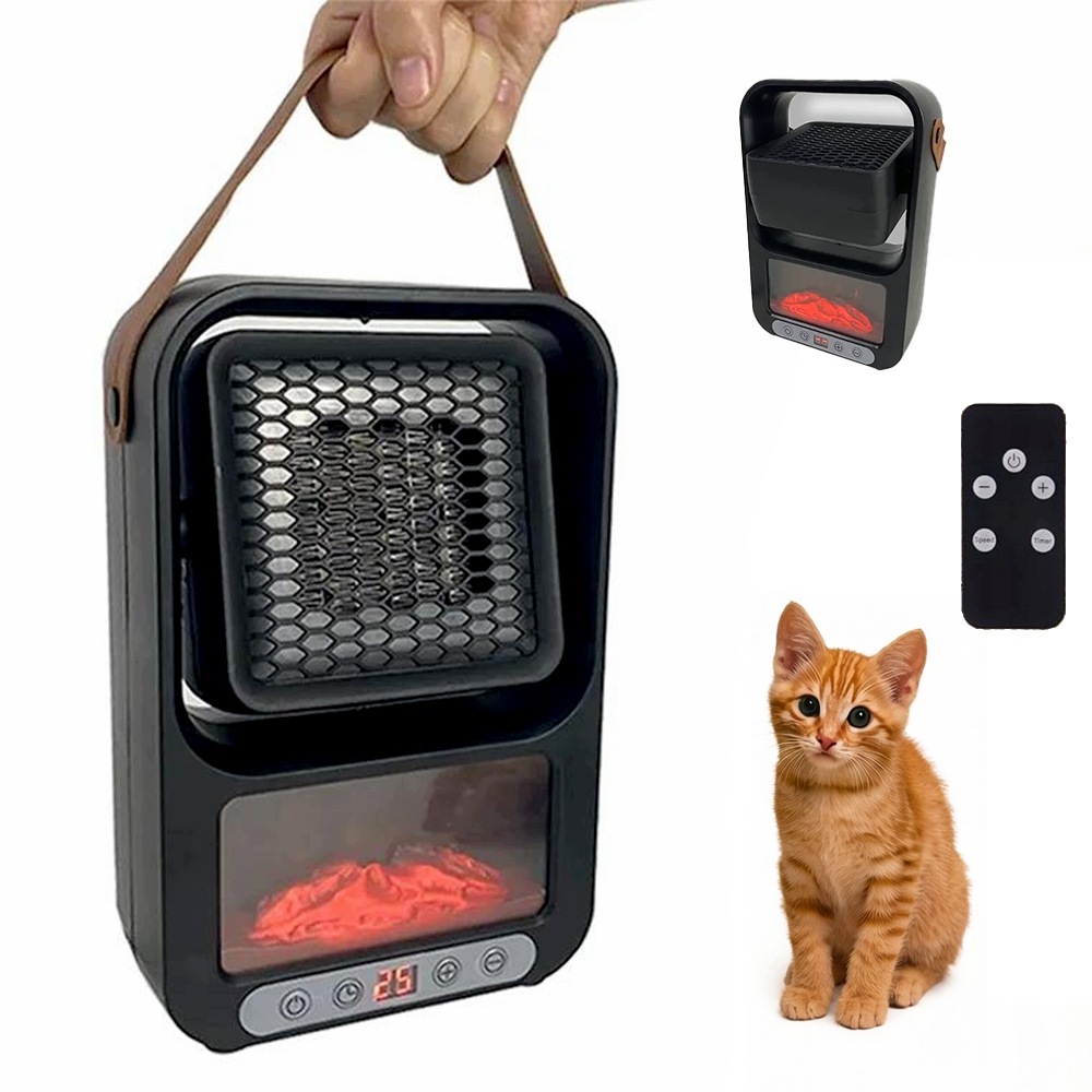 Elektrický Ohřívač S Dálkovým Ovládáním, Dům, Kancelář, Koupelna, Silný Led Krb
