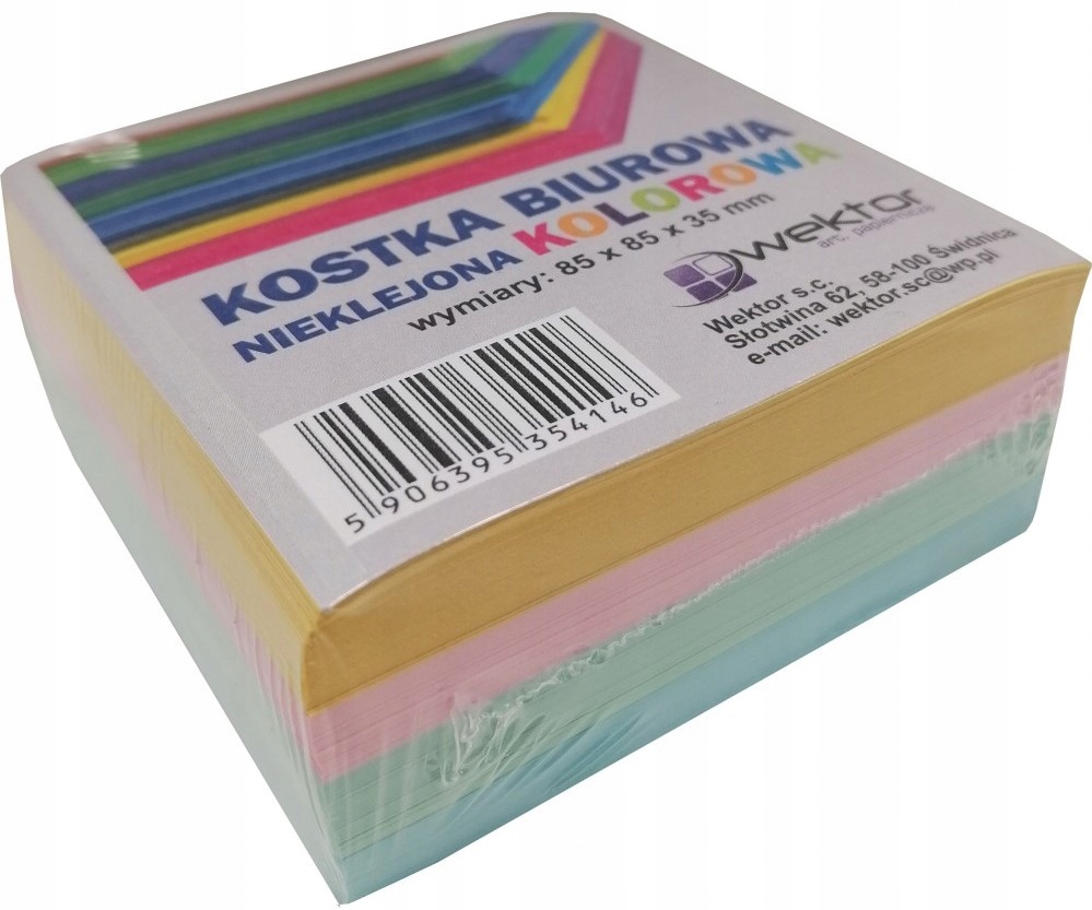 

Kostka Biurowa Klejona Kolorowa