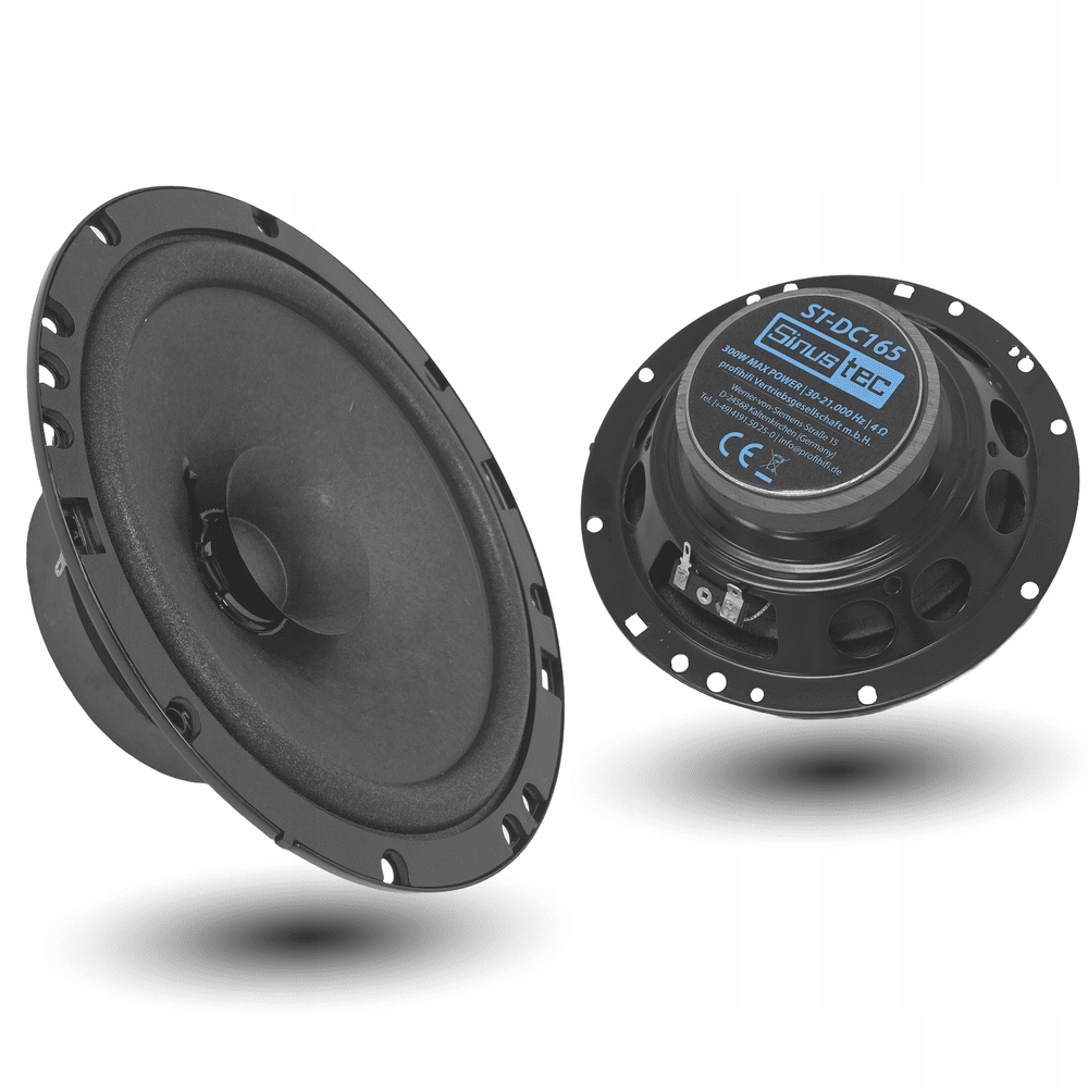 Głośniki samochodowe 16,5cm 165mm Dual Cone Germany Sinustec ST-DC165